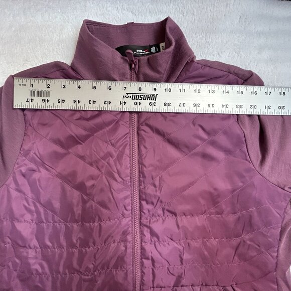 Ralph Lauren RLX Womens Hybrid Full-Zip Jacket Large Purple Full-Zip Lightweight - Picture 7 of 9